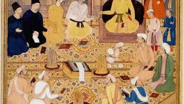 A painting by Nar Singh, circa 1605.