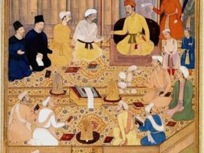 A painting by Nar Singh, circa 1605.